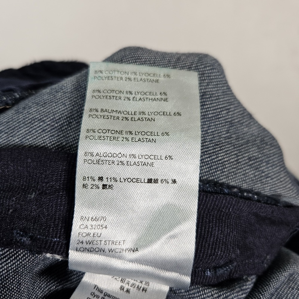 Anthropologie Pilcro and the Letterpress Blue High-Rise Skinny Jean Size 27 - Picture 10 of 11